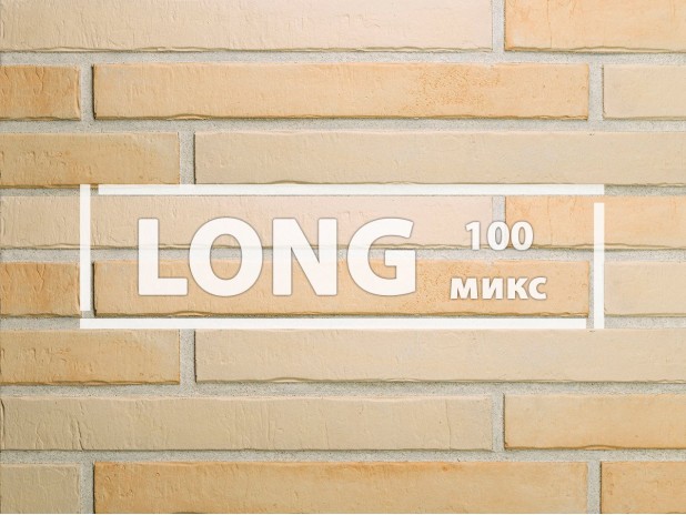 Плитка для вентилируемых фасадов «НВФ Лонг - 100 mix» с затиркой швов