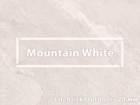 Плитка для террасы, террасные пластины «Mountain White - 120х60» Плитка для террасы, террасные пластины «Mountain White - 120х60»